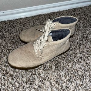 Men’s Toms Khaki Canvas Botas Size 8.5